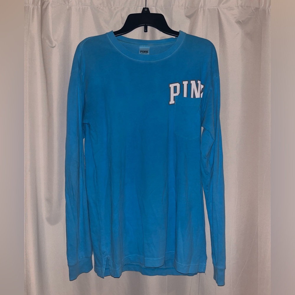 PINK/VS Teal Long Sleeve, size small/medium